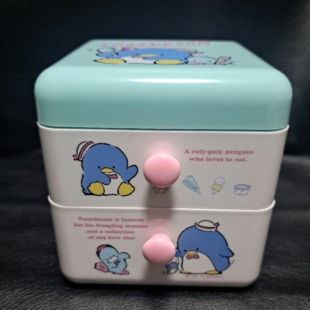 Sanrio Tuxedo Sam Blue and Pink Storage Box